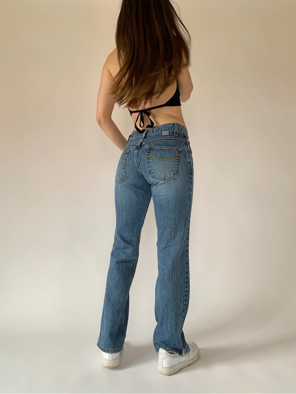 Cruel Girl Y2K Vintage Dark Indigo Straight-Leg Women's Jeans Size 7 Long
